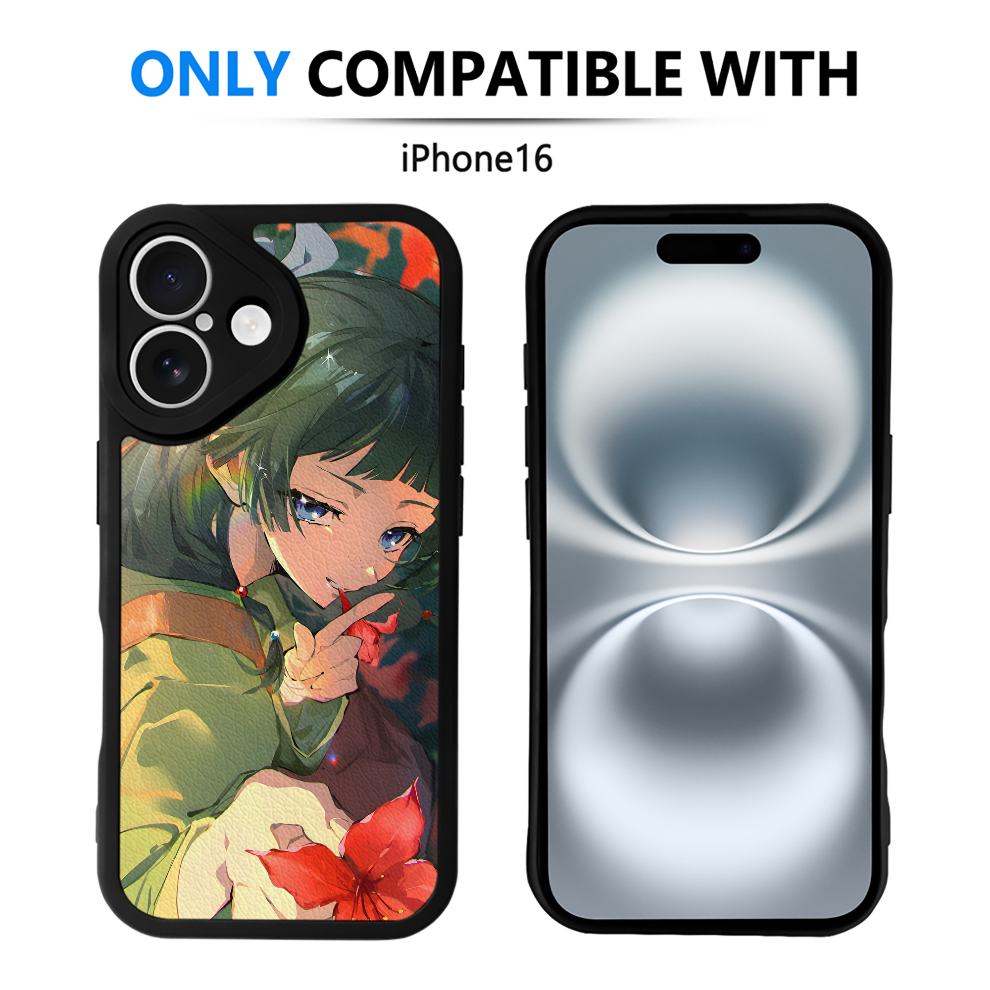 （画像用） 薬屋のひとりごと The Apothecary Diaries 【iPhone 16シリーズ対応】シリコンスマホケース（レザー調） 材質：シリコン